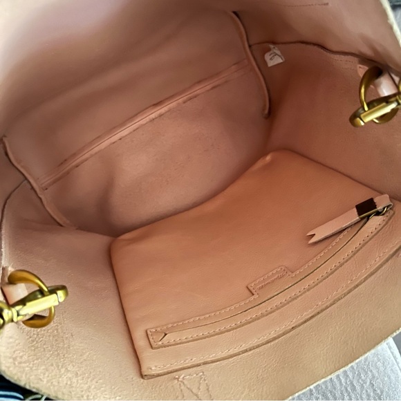 Madewell Light Pink Medium Leather "Transport" Tote Crossbody - Picture 4 of 7